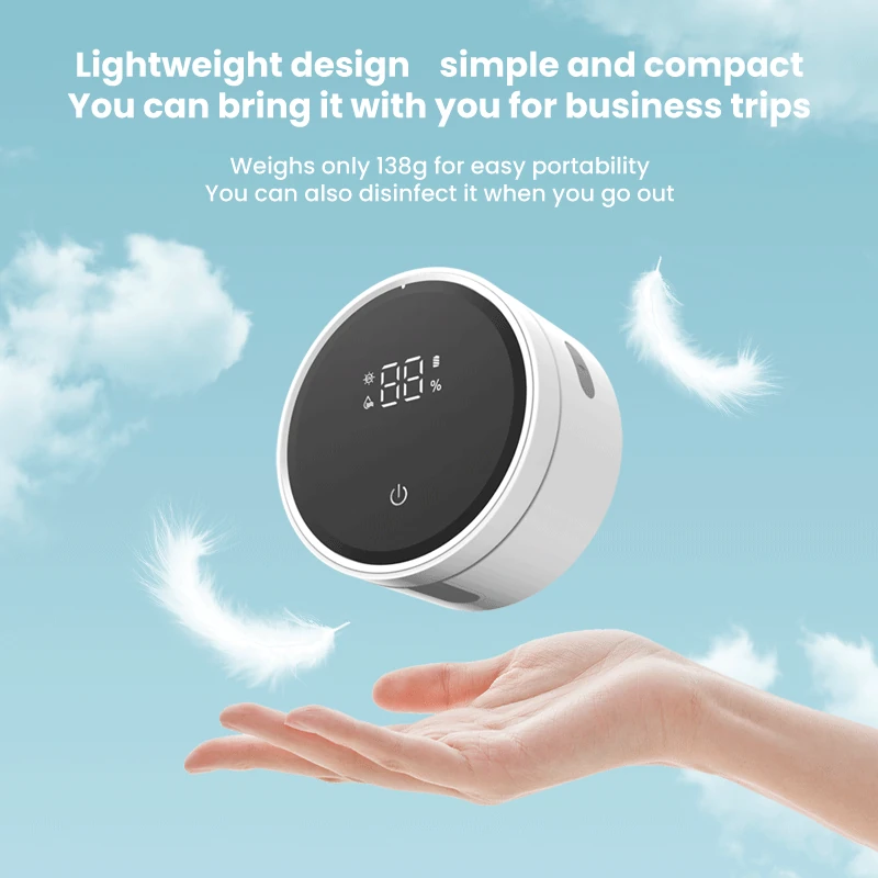 (image for) USB Smart Wall Mounted Toothbrush Sterilizer Punch-Free Single Toothbrush Dryer UV Sterilization with LED HD Display Automatic Induction Opening Closing